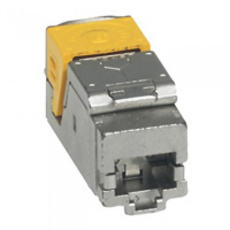 Legrand 033773 cavo di collegamento RJ-45 Acciaio, Giallo (LG-033773)