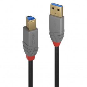 Lindy 36744 cavo USB 5 m USB 3.2 Gen 1 (3.1 Gen 1) USB A USB B Nero (36744)