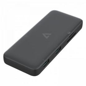 V7 UCMINIDOCKDUAL-PT replicatore di porte e docking station per notebook USB 3.2 Gen 1 (3.1 Gen 1) Type-C Nero