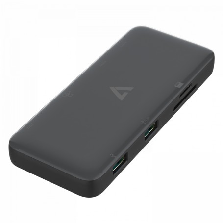 V7 UCMINIDOCKDUAL-PT replicatore di porte e docking station per notebook USB 3.2 Gen 1 (3.1 Gen 1) Type-C Nero