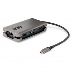 StarTech.com Adattatore Multiporta USB-C - Docking Station USB Type C con HDMI/VGA 4K60Hz - Hub USB a 3 porte (1x ricarica) - PD