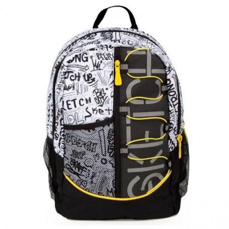 3 ZIP BACKPACK WHITE