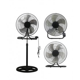 Pyramidea VPM45 ventilatore Nero, Acciaio inox