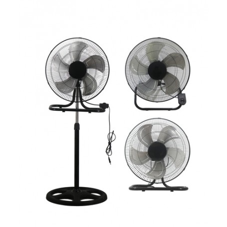 Pyramidea VPM45 ventilatore Nero, Acciaio inox