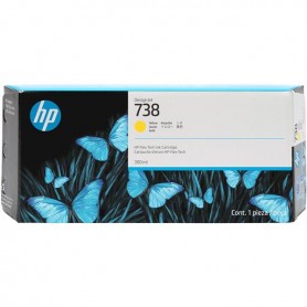 HP 738 300-ML YELLOW DESIGNJET INK