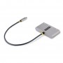 StarTech.com Hub USB-C con Ethernet a 3 porte - Adattatore USB Type-C con 3x USB-A e 1X Ethernet Gigabit - Splitter USB C Alimen