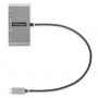 StarTech.com Hub USB-C con Ethernet a 3 porte - Adattatore USB Type-C con 3x USB-A e 1X Ethernet Gigabit - Splitter USB C Alimen