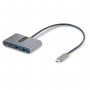 StarTech.com Hub USB-C a 4 porte con 100W Power Delivery Pass-Through - Adattatore USB C a 2x USB-A + 2x USB-C - USB 3.0 5Gbps -