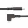 StarTech.com Cavo USB-C angolare robusto da 50 cm, USB 3.2 Gen 2 (10 Gbps), cavo di trasferimento dati USB type-C ad angolo rett