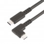StarTech.com Cavo USB-C angolare robusto da 1 m, USB 3.2 Gen 2 (10 Gbps), cavo di trasferimento dati USB type-C ad angolo retto,