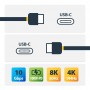 StarTech.com Cavo USB-C angolare robusto da 1 m, USB 3.2 Gen 2 (10 Gbps), cavo di trasferimento dati USB type-C ad angolo retto,