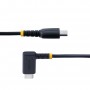 StarTech.com Cavo di Ricarica USB-C a 90° da 2m - Cavetto di Ricarica Veloce USB Tipo-C per uso intensivo - Cavo Dati USB 2.0 T