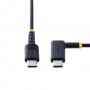 StarTech.com Cavo di Ricarica USB-C a 90° da 1m - Cavetto di Ricarica Veloce USB Tipo-C per uso intensivo - Cavo Dati USB 2.0 T
