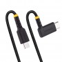 StarTech.com Cavo di Ricarica USB-C a 90° da 1m - Cavetto di Ricarica Veloce USB Tipo-C per uso intensivo - Cavo Dati USB 2.0 T