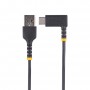 StarTech.com Cavo da USB-A a USB-C a 90° da 15 cm - Cavetto di Ricarica Veloce USB Tipo C per uso intensivo - Cavo Dati da USB 