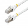 StarTech.com Cavo Ethernet CAT 6a - 1m - Bianco - Cavo di rete LAN Low Smoke Zero Halogen (LSZH) - 10GbE 500MHz 100W PoE++ - Fil