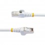 StarTech.com Cavo Ethernet CAT 6a - 1m - Bianco - Cavo di rete LAN Low Smoke Zero Halogen (LSZH) - 10GbE 500MHz 100W PoE++ - Fil