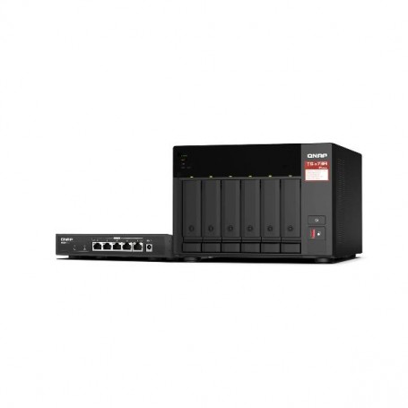 QNAP NAS 6 BAIE AMD V1000 4C/8T 8GB DDR4+SWITCH