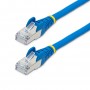 StarTech.com Cavo Ethernet CAT 6a - 1m - Blu - Cavo di rete LAN Low Smoke Zero Halogen (LSZH) - 10GbE 500MHz 100W PoE++ - Filo/C