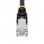 StarTech.com Cavo Ethernet CAT 6a - 1m - Nero - Cavo di rete LAN Low Smoke Zero Halogen (LSZH) - 10GbE 500MHz 100W PoE++ - Filo/