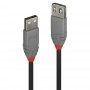 Lindy 36701 cavo USB USB 2.0 0,5 m USB A Nero, Grigio