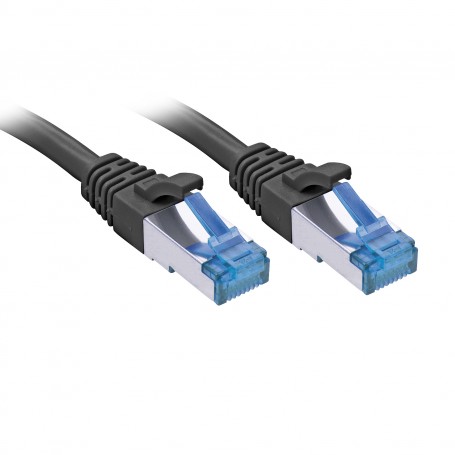 Lindy 47412 cavo di rete Nero 1 m Cat6a S/FTP (S-STP)