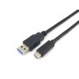 Equip 128344 cavo USB USB 3.2 Gen 1 (3.1 Gen 1) 2 m USB A USB C Nero