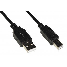 CAVO USB 2.0 CONNETTORI A-B IN RAME MT. 1,80