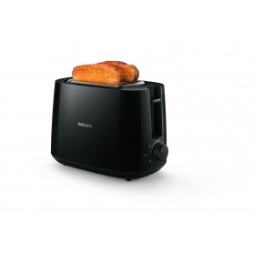 Philips Daily Collection HD2581/90 Tostapane - 2 fette, fessura ampia, nero