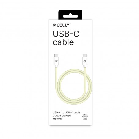 USB-C TO USB-C 1.5M YL COTTON