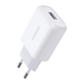 Ugreen 10133 Caricabatterie per dispositivi mobili Smartphone Bianco USB Ricarica rapida Interno