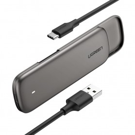 Ugreen 60355 contenitore di unità di archiviazione Box esterno SSD Grigio, Metallico M.2