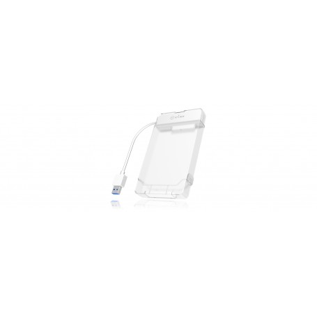 ICY BOX IB-AC703-U3 Box esterno HDD/SSD Bianco 2.5"