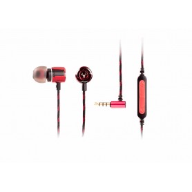 itek Taurus IE100 Auricolare Cablato In-ear Gaming Nero, Rosso