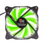 itek Cosmo Flow Case per computer Ventilatore 12 cm Nero, Verde