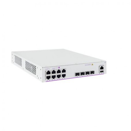 FIXED GIGE 1RU 1/2 CHASSIS, WEBSMART+, 8 RJ-45 10/