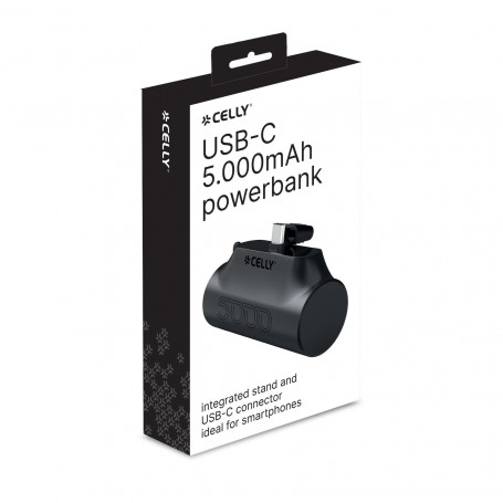 POWERBANK COMPACT USB-C 5000 BK