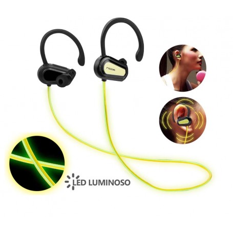 NODIS Cuffia Sport Bluetooth Stereo LED