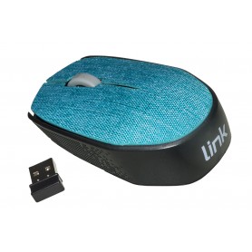 LINK MOUSE WIRELESS IN TESSUTO AZZURRO