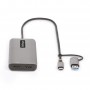 StarTech.com Adattatore multiporta USB-C con dongle USB-C a USB-A, doppio HDMI (4K30Hz/1080p60Hz), Hub USB-A 5Gbps a 3 porte, mi