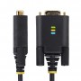StarTech.com Cavo da USB a seriale da 3 m, ritenzione COM, viti/dadi intercambiabili, adattatore USB-A a DB9 RS232, IC FTDI, pro
