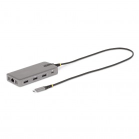 StarTech.com Adattatore Multiporta USB-C - Docking Station USB Type-C 2x 4K30Hz + HDMI e DisplayPort 4K 60Hz, Hub USB a 3 Porte 
