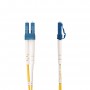 StarTech.com Cavo in fibra ottica duplex monomodale OS2 da LC a SC (UPC) da 1 m, 9/125µm, 100G, Insensibile alla piegatura, Bas