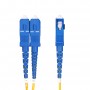 StarTech.com Cavo in fibra ottica duplex monomodale OS2 da LC a SC (UPC) da 3m, 9/125µm, 100G, Insensibile alla piegatura, Bass