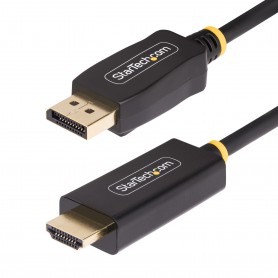 StarTech.com Cavo da DisplayPort a HDMI da 1m, 4K 60 Hz con HDR, Adattatore da DisplayPort a HDMI 2.0b, Convertitore video attiv