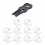 StarTech.com Blocco per porte RJ45 - 10 pezzi con chiave di sicurezza, copertura antipolvere, protezione riutilizzabile per port