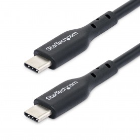 StarTech.com Cavo USB-C da 2m, cavo di ricarica USB-C, cavo USB 2.0 Tipo-C per laptop, 60W 3A Power Delivery, rivestimento in TP