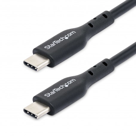 StarTech.com Cavo USB-C da 2m, cavo di ricarica USB-C, cavo USB 2.0 Tipo-C per laptop, 60W 3A Power Delivery, rivestimento in TP