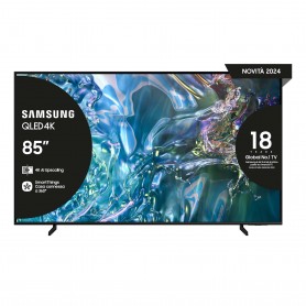 Samsung Q60D TV QLED 4K 85” QE85Q60DAUXZT Smart TV Wi-Fi Titan Gray 2024, Quantum Processor Lite 4K, 4K Upscaling, AirSlim Des