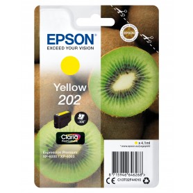 Epson Kiwi Singlepack Yellow 202 Claria Premium Ink (C13T02F44020)